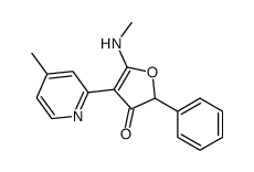 3(2H)-Furanone,5-(methylamino)-4-(4-methyl-2-pyridinyl)-2-phenyl- picture