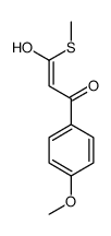 3-hydroxy-1-(4-methoxyphenyl)-3-methylsulfanylprop-2-en-1-one Structure