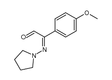 1-(4-Methoxyphenyl)glyoxal-1-tetramethylenhydrazon Structure