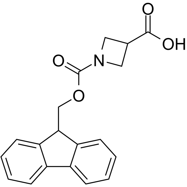 Fmoc-azetidine-3-carboxylic acid structure