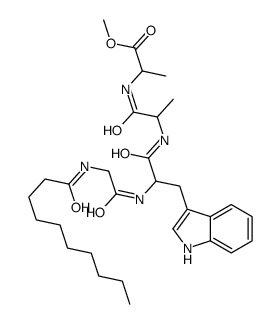 N-(1-Oxodecyl)-Gly-L-Trp-L-Ala-L-Ala-OMe Structure