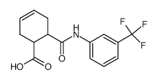 6-((3-(trifluoromethyl)phenyl)carbamoyl)cyclohex-3-ene-1-carboxylic acid Structure