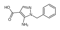 5-氨基-1-苄基-1H-吡唑-4-羧酸结构式