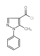 5-methyl-1-phenyl-1H-pyrazole-4-carbonyl chloride Structure