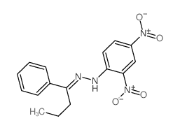 2,4-dinitro-N-(1-phenylbutylideneamino)aniline structure