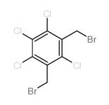 1,3-bis(bromomethyl)-2,4,5,6-tetrachloro-benzene结构式