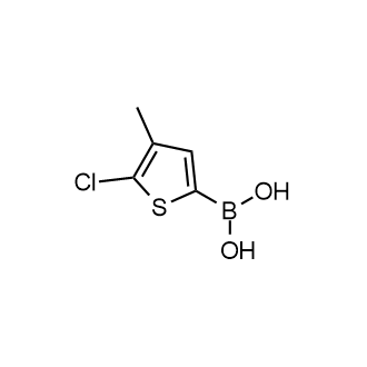 (5-氯-4-甲基噻吩-2-基)硼酸结构式