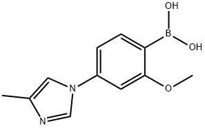 2-Methoxy-4-(4-methylimidazol-1-yl)phenylboronic acid Structure