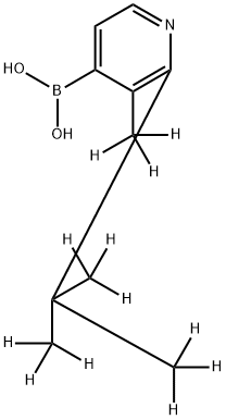 [2-(tert-Butyl)-3-methyl-d12]-pyridine-4-boronic acid结构式
