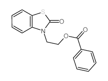 2(3H)-Benzothiazolone,3-[2-(benzoyloxy)ethyl]- Structure