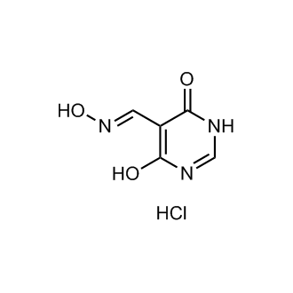 4-Hydroxy-6-oxo-1,6-dihydropyrimidine-5-carbaldehyde oxime hydrochloride Structure