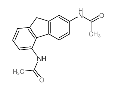 Acetamide,N,N'-9H-fluorene-2,5-diylbis- Structure