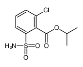 propan-2-yl 2-chloro-6-sulfamoylbenzoate结构式