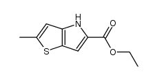 ethyl 2-methyl-4H-thieno[3,2-b]pyrrole-5-carboxylate结构式