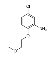 5-CHLORO-2-(2-METHOXY-ETHOXY)-PHENYLAMINE structure