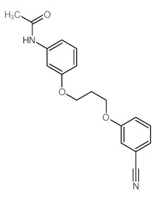Acetamide,N-[3-[3-(3-cyanophenoxy)propoxy]phenyl]- structure