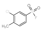 Benzenesulfonylfluoride, 3-chloro-4-methyl-结构式