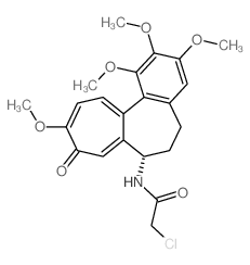 Acetamide,2-chloro-N-[(7S)-5,6,7,9-tetrahydro-1,2,3,10-tetramethoxy-9-oxobenzo[a]heptalen-7-yl]- structure