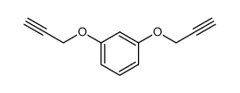1,3-双(2-丙炔基氧代)苯结构式