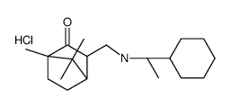 cyclohexyl-ethyl-[(4,7,7-trimethyl-3-oxo-2-bicyclo[2.2.1]heptanyl)methyl]azanium,chloride结构式