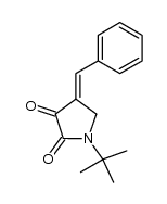 4-Benzylidene-1-t-butyl-2,3-dioxopyrrolidine结构式