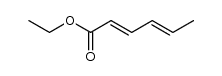 ethyl hexa-2,4-dienoate结构式