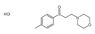 4-[2-(4-methylphenyl)sulfinylethyl]morpholine,hydrochloride Structure