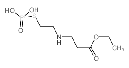 b-Alanine,N-[2-(phosphonothio)ethyl]-, 1-ethyl ester (9CI)结构式