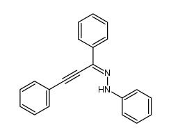 1-(1,3-diphenylprop-2-yn-1-ylidene)-2-phenylhydrazine Structure