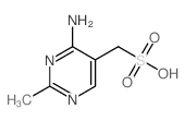 (4-amino-2-methyl-pyrimidin-5-yl)methanesulfonic acid structure