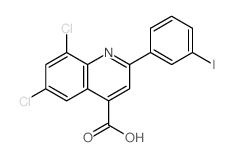 4-Quinolinecarboxylicacid, 6,8-dichloro-2-(3-iodophenyl)- picture
