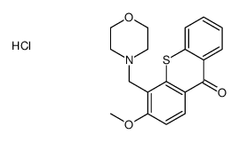 3-methoxy-4-(morpholin-4-ylmethyl)thioxanthen-9-one,hydrochloride结构式