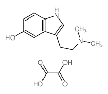 3-(2-(Dimethylamino)ethyl)indol-5-ol oxalate结构式