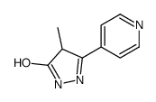 4-methyl-3-pyridin-4-yl-1,4-dihydropyrazol-5-one结构式