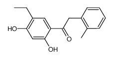 1-(5-ethyl-2,4-dihydroxyphenyl)-2-(o-tolyl)ethan-1-one结构式