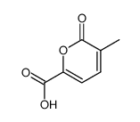 3-methyl-6-carboxy-2-pyrone Structure