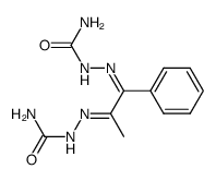 methyl-phenylglyoxal disemicarbazone结构式