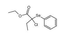 ethyl 2-chloro-2-phenylselanylbutanoate Structure