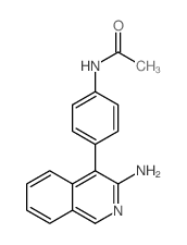 Acetamide,N-[4-(3-amino-4-isoquinolinyl)phenyl]-结构式
