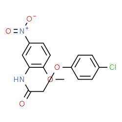 2-(4-Chlorophenoxy)-N-(2-methoxy-5-nitrophenyl)acetamide Structure