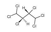 meso-1,1,2,3,4,4-hexachloro-butane Structure