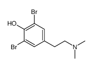 2,6-dibromo-4-[2-(dimethylamino)ethyl]phenol Structure