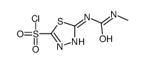 5-(methylcarbamoylamino)-1,3,4-thiadiazole-2-sulfonyl chloride Structure