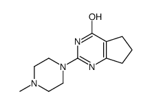 3-(4-methylpiperazin-1-yl)-2,4-diazabicyclo[4.3.0]nona-3,10-dien-5-one结构式