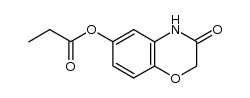 6-propionyloxy-4H-benzo[1,4]oxazin-3-one Structure