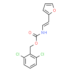 2,6-DICHLOROBENZYL N-[2-(2-FURYL)VINYL]CARBAMATE结构式