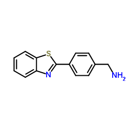 1-[4-(1,3-Benzothiazol-2-yl)phenyl]methanamine结构式