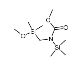 Methyl[(dimethylmethoxysilyl)methyl](trimethylsilyl)carbamat Structure