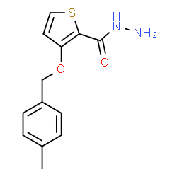 3-((4-甲基苄基)氧基)噻吩-2-酰肼结构式