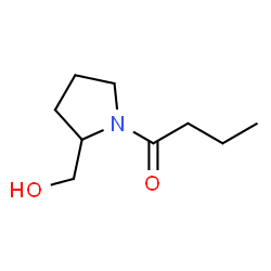 2-Pyrrolidinemethanol,1-(1-oxobutyl)- (9CI) structure
